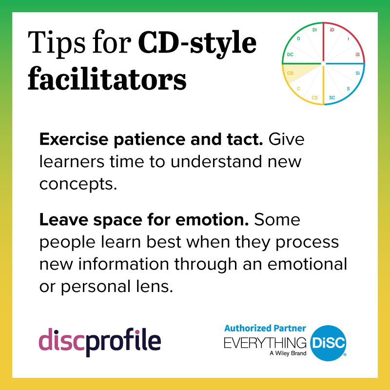 Tips for CD-style facilitators