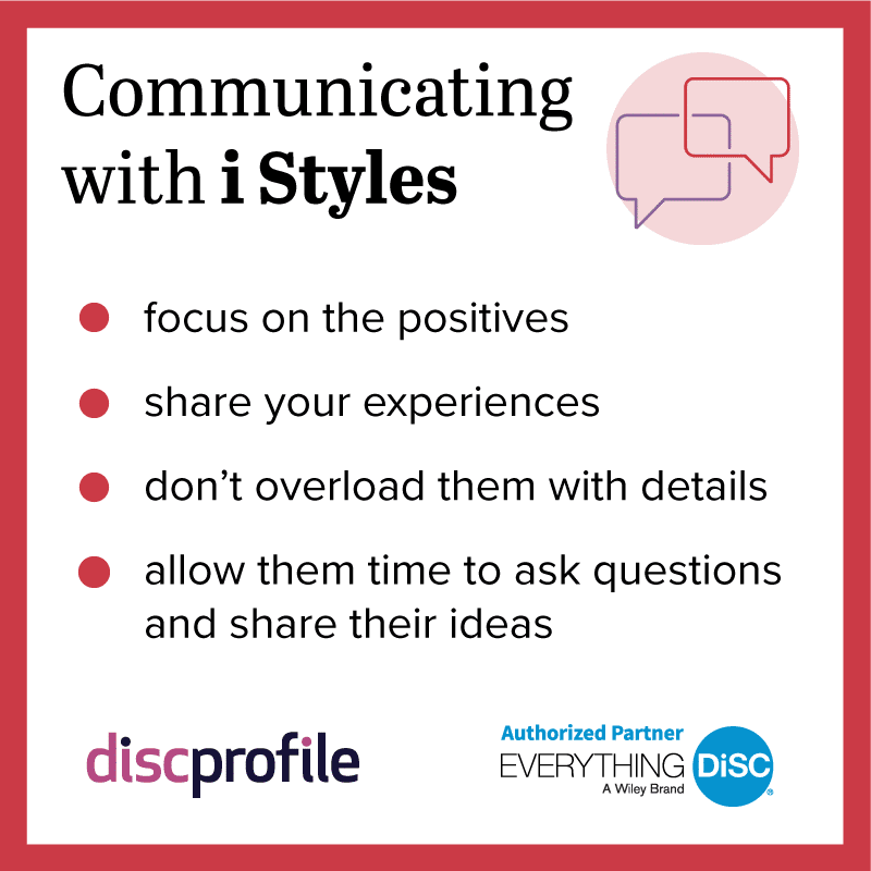 Communication with DiSC i styles