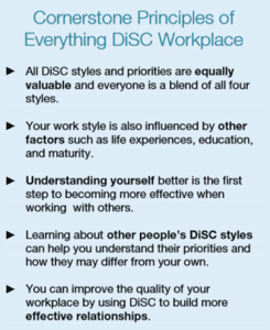 Cornerstone principles of Everything DiSC Workplace