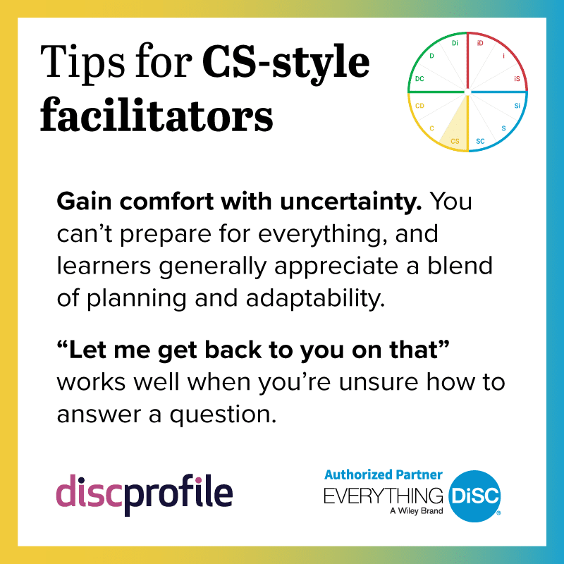 Tips for CS-style facilitators