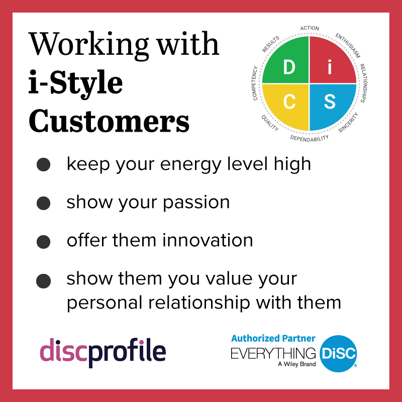 Working with i-style customers