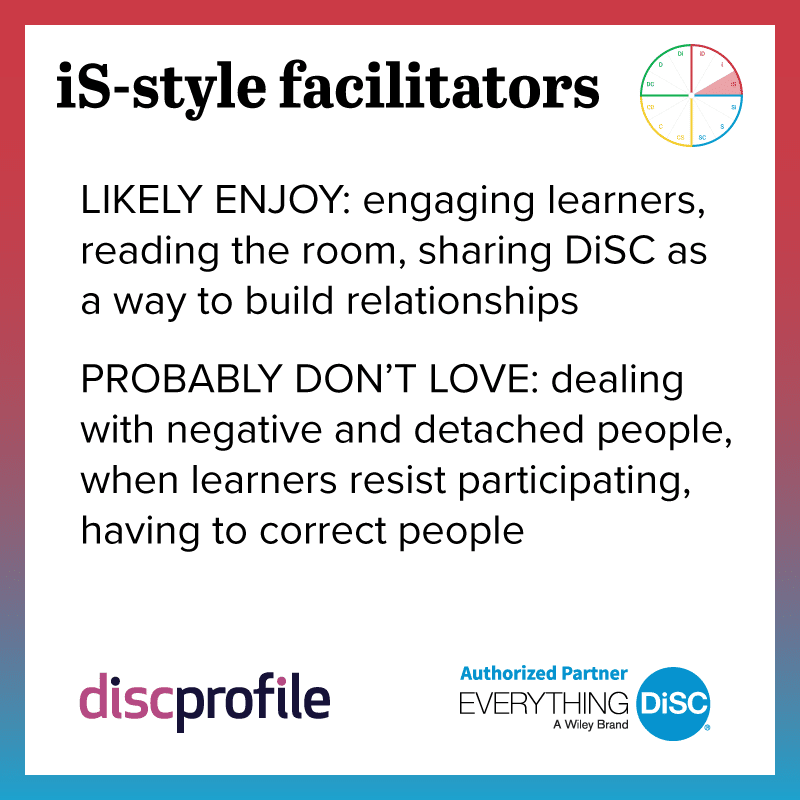 DiSC iS-style facilitators