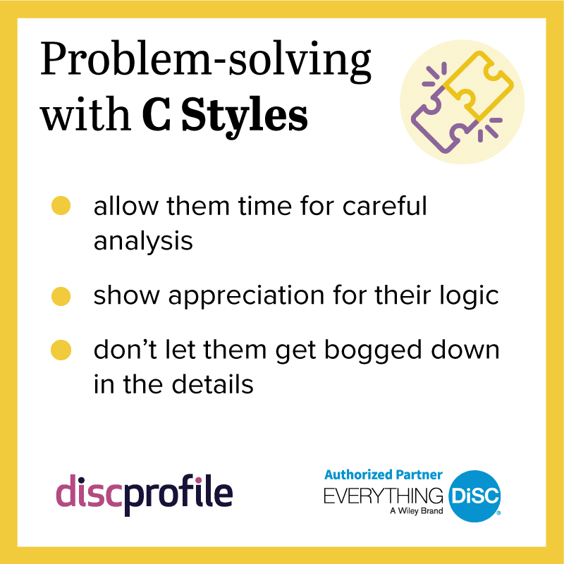 Problem-solving with DiSC C styles