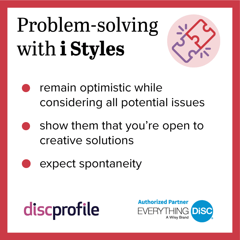 Problem-solving with DiSC i styles