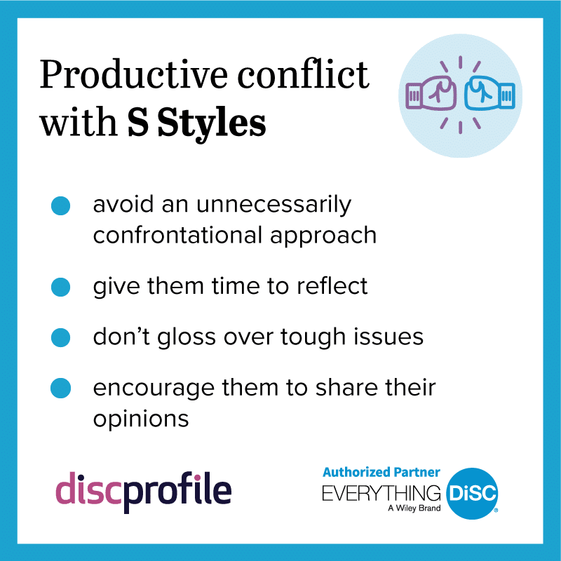 Productive conflict with DiSC D styles