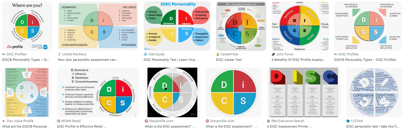 Screen shot from a Google image search for "disc profile"