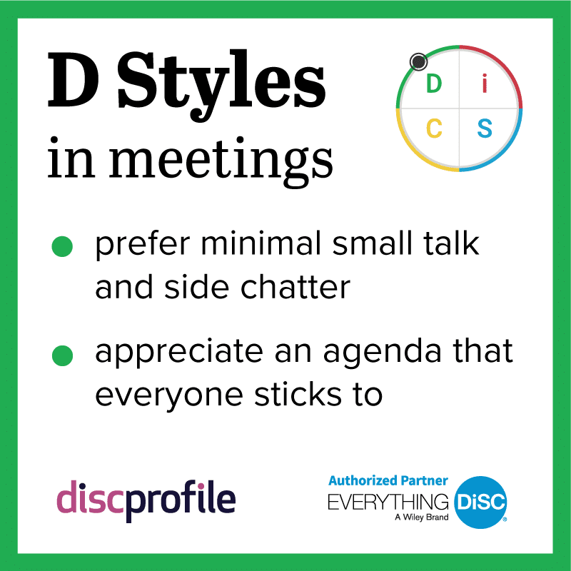 D styles in meetings